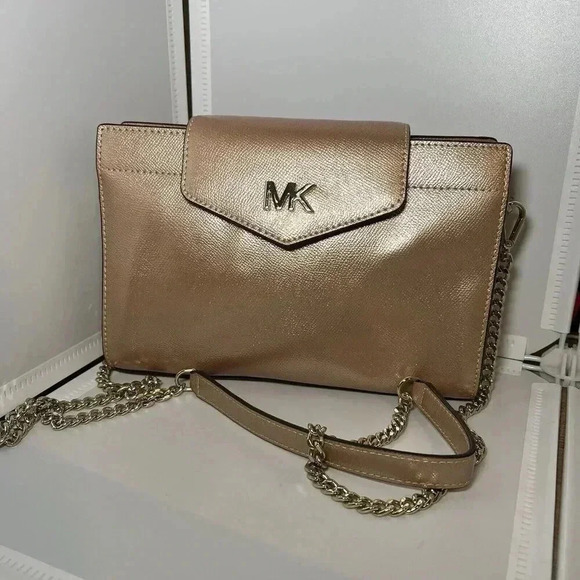 Michael Kors 32H8MF5C2M Saffiano Leather Medium Convertible Crossbody/Clutch - Picture 1 of 9